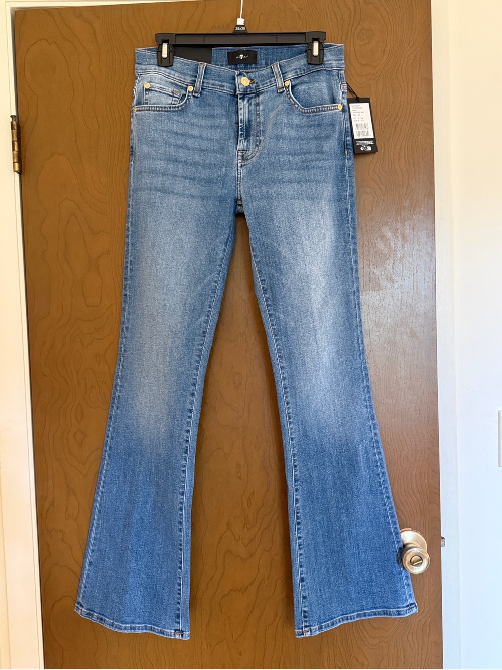 NWT Seven 7 For All Mankind Bootcut Jeans Medium Wash Size 29 Y2K Indie Sleaze